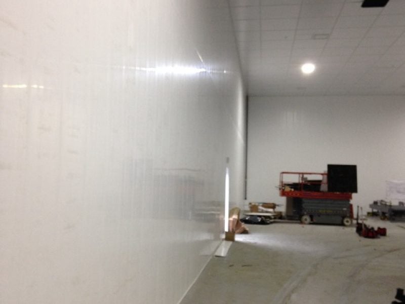 White Hygienic PVC Wall Cladding